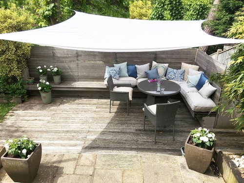 White square 6x3 - 3.6x3.6m, sun